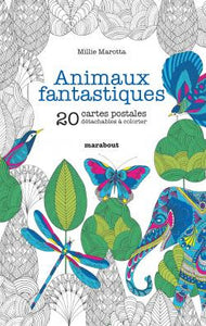 ANIMAUX FANTASTIQUES - 20 Colouring Postcards